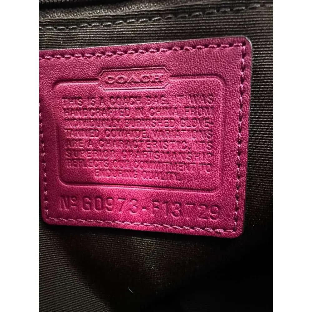 Coach Soho Magenta Leather Hobo Bag